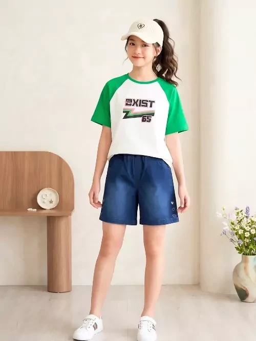Áo thun boxy cho be gái YTEEN EAX007-5