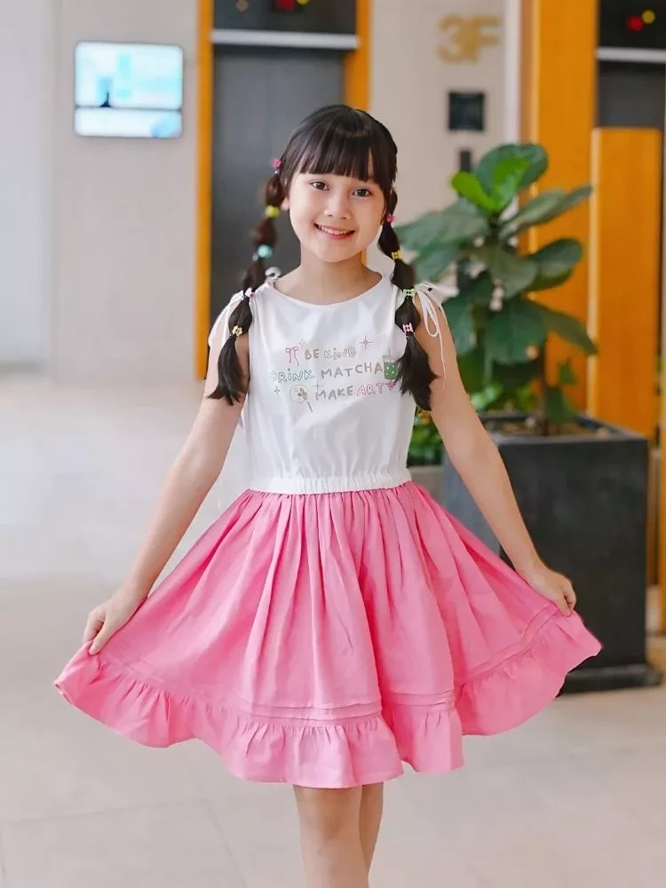 Đầm váy xòe babydoll cho bé gái YF YDX050-4