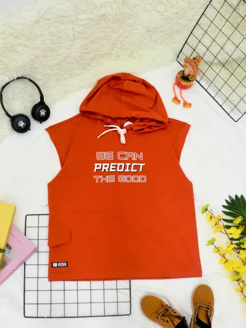 Aó thun nam có nón phối tay EAY037-5