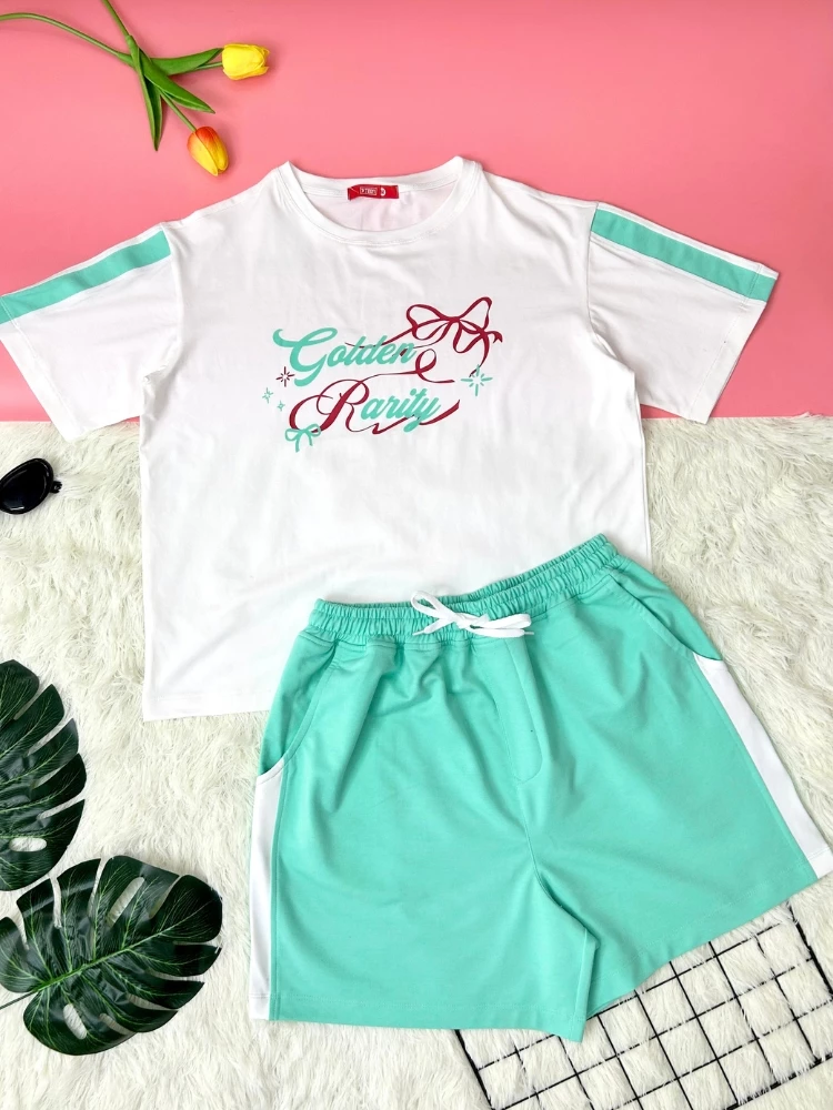 Bộ short thun bé gái YTEEN EAX031-5