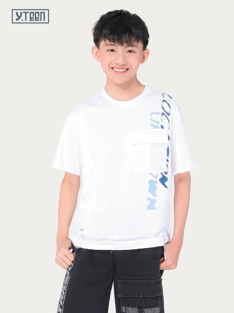 Áo thun bé trai TT chữ size S-XL