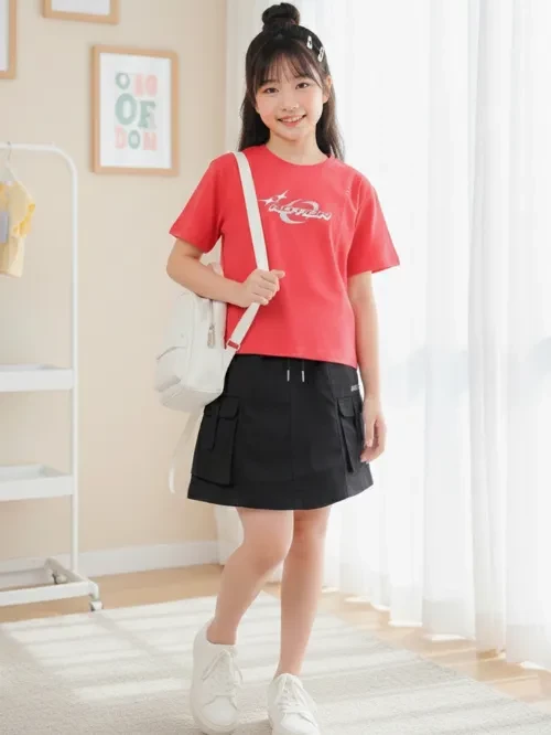 Váy kaki form chữ A cho bé gái YTEEN EVX029-5