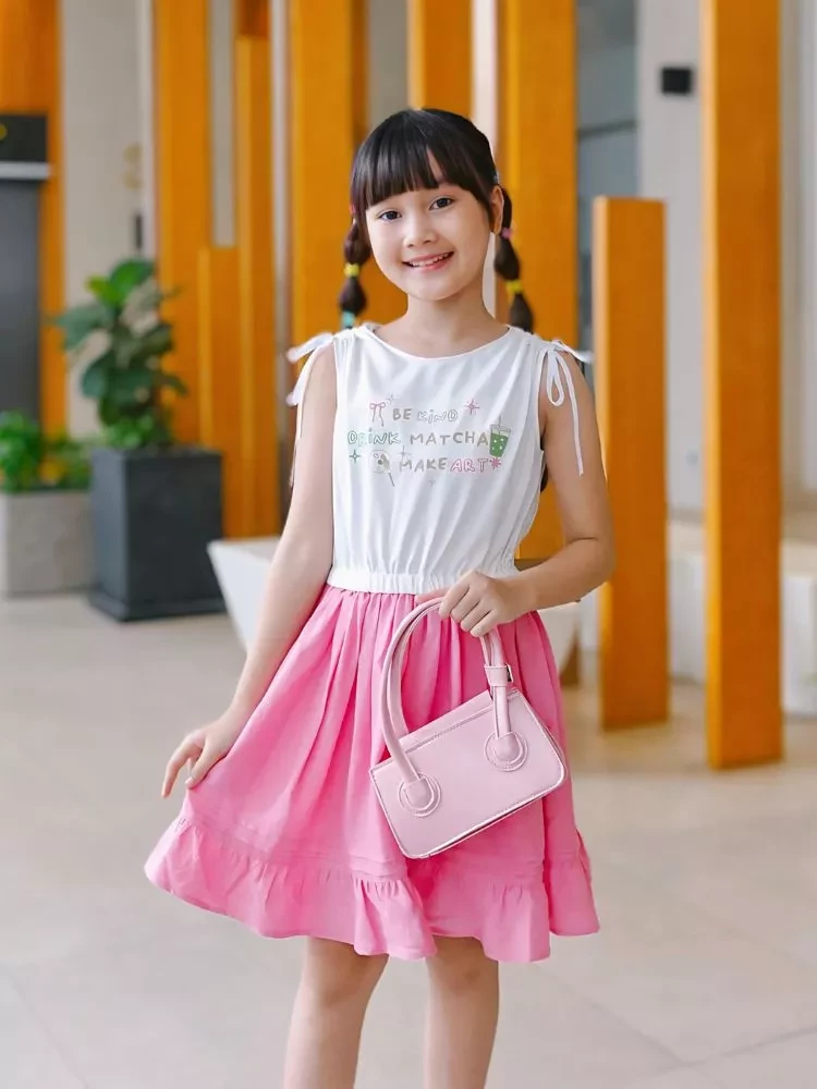 Đầm váy xòe babydoll cho bé gái YF YDX050-4