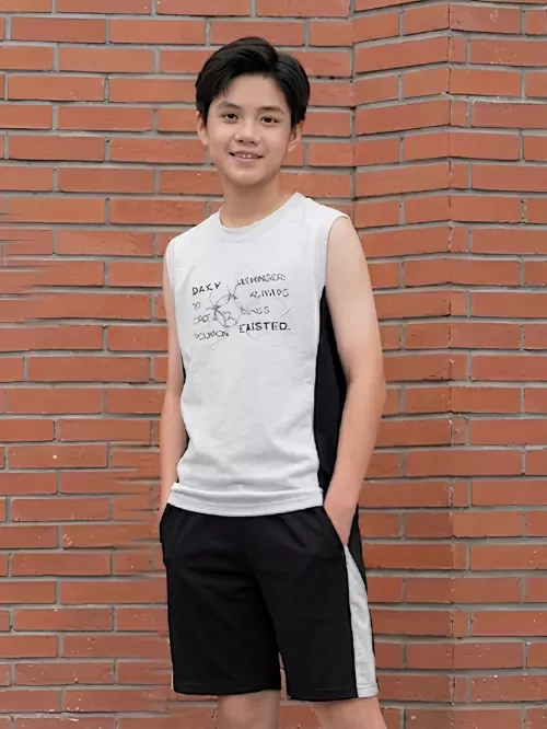 Bộ thun sát nách bé trái cotton TBY004-6