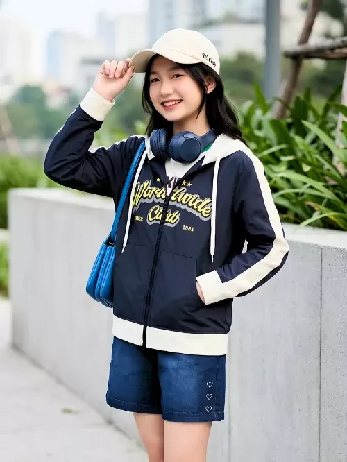 Áo khoác unisex phối tay màu TAX007-6