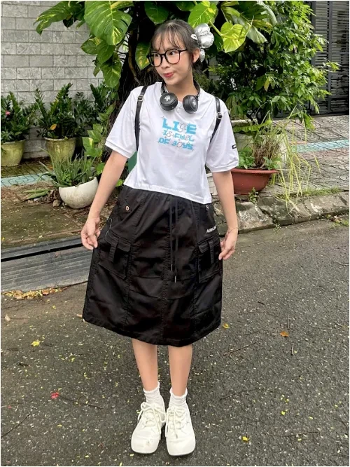 Váy kaki form chữ A cho bé gái YTEEN EVX029-5