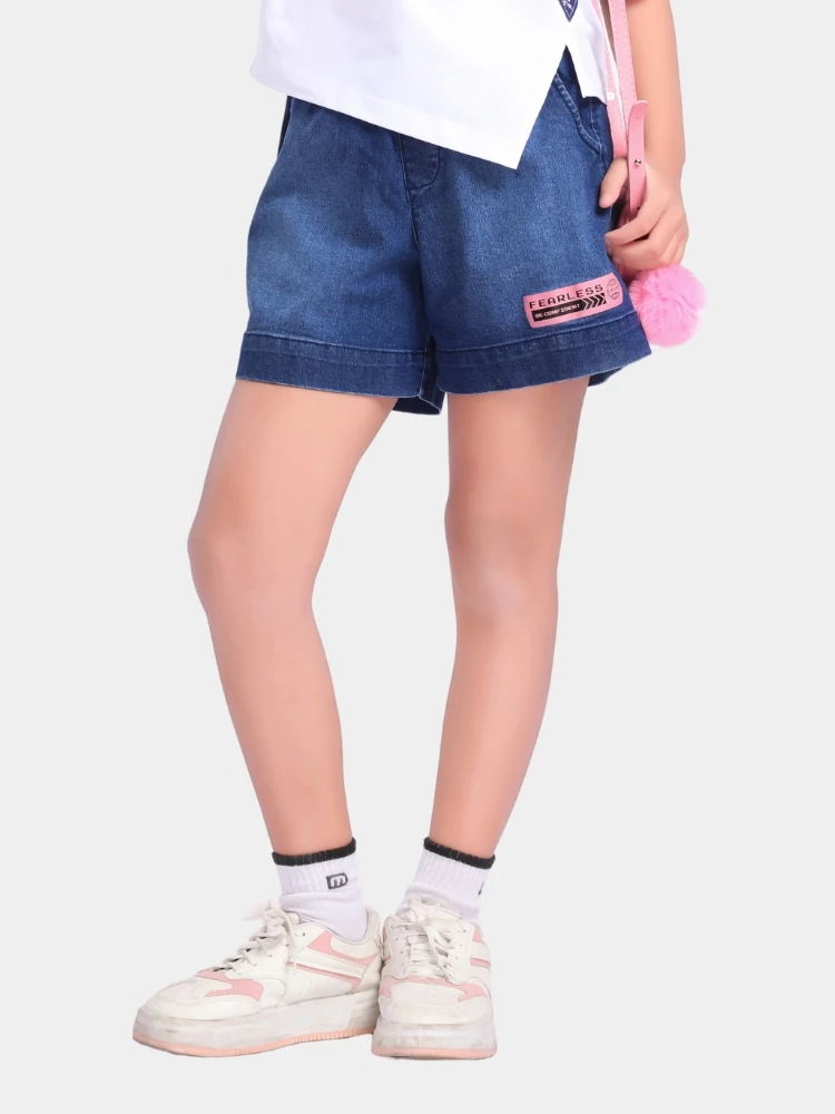 Quần short jean lưng thun cho bé gái YF YQX021-4