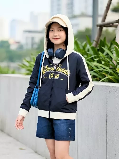Áo khoác unisex phối tay màu TAX007-6