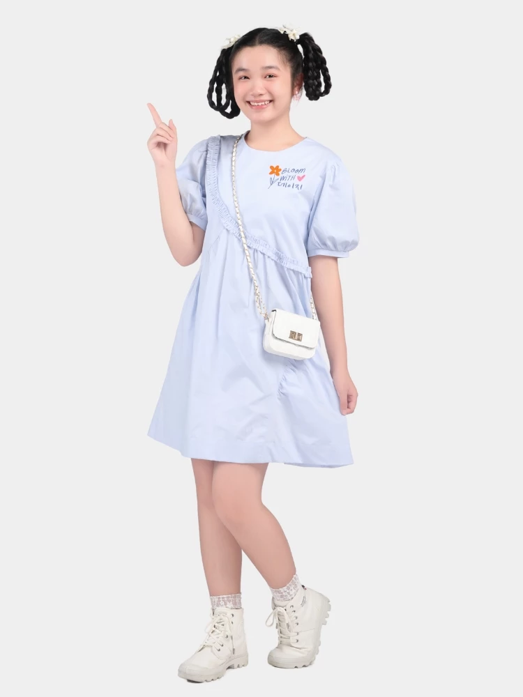 Đầm váy babydoll ngắn tay cho bé gái YTEEN  EDX030-4