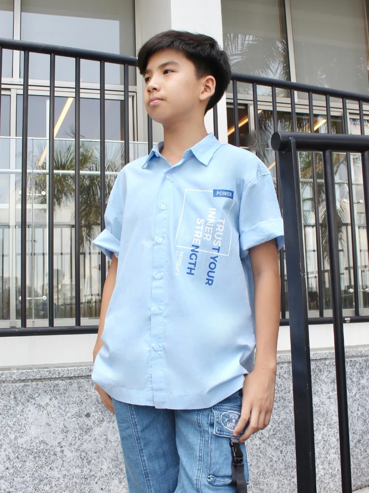 Áo sơ mi ngắn tay bé trai YF YAY013-5