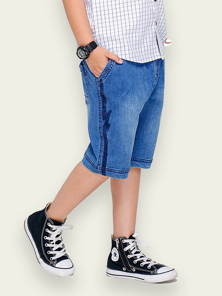 Quần jean nam trang trí sườn