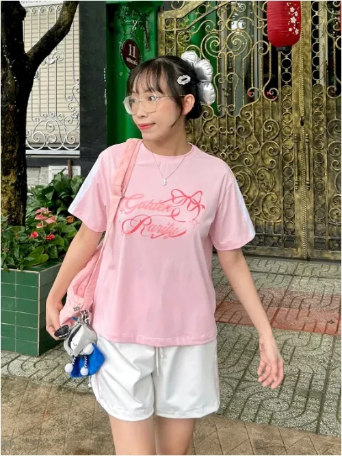 Bộ short thun bé gái YTEEN EAX031-5