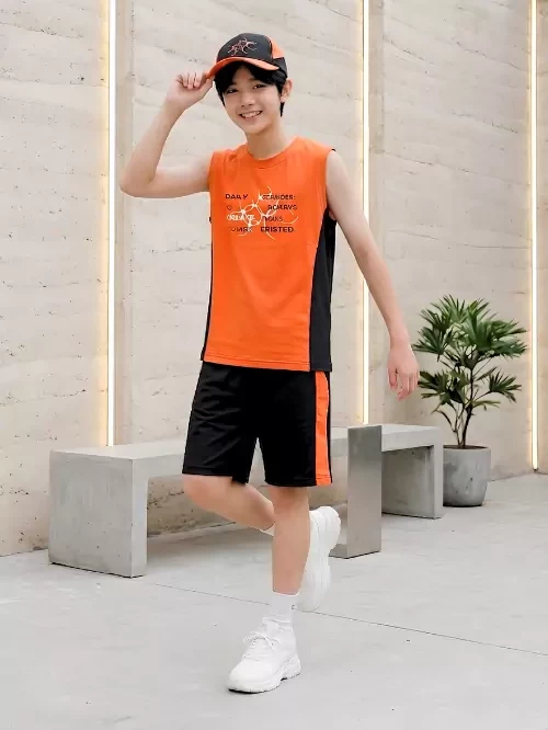 Bộ thun sát nách bé trái cotton TBY004-6