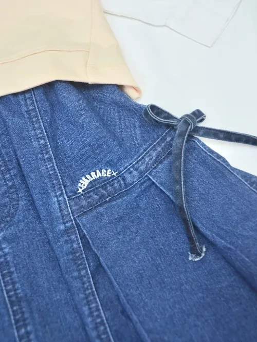 Váy Jean xếp ly bé gái EVX042-5