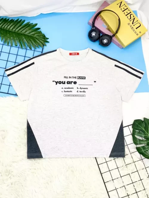 Aó thun nam phối sọc 3 màu EAY011-6