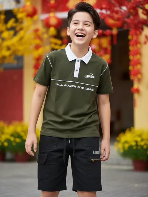 Quần lửng bé trai TT túi hộp EQY027-5