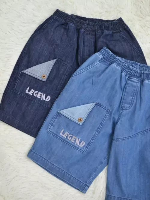 Quần Short Jean bé trai màu xanh EQY005-6
