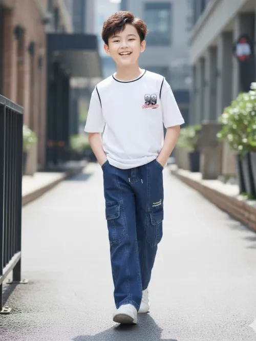 Quần jean mềm co dãn unisex YQX015-5