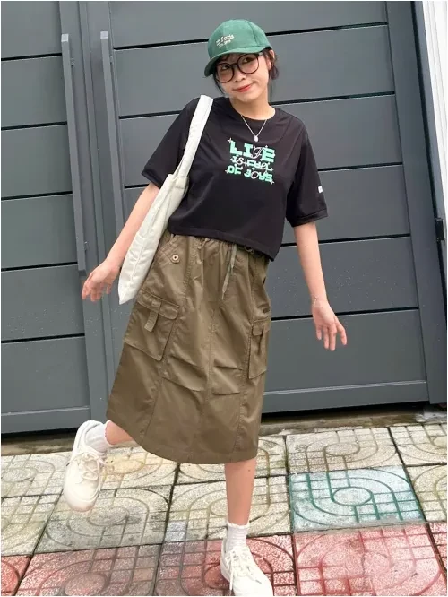 Váy kaki form chữ A cho bé gái YTEEN EVX029-5