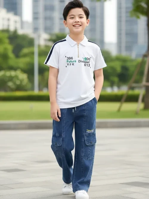 Quần jean mềm co dãn unisex YQX015-5