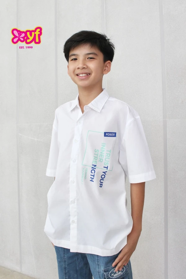 Áo sơ mi ngắn tay bé trai YF YAY013-5