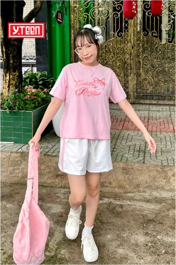 Bộ short thun bé gái YTEEN EAX031-5