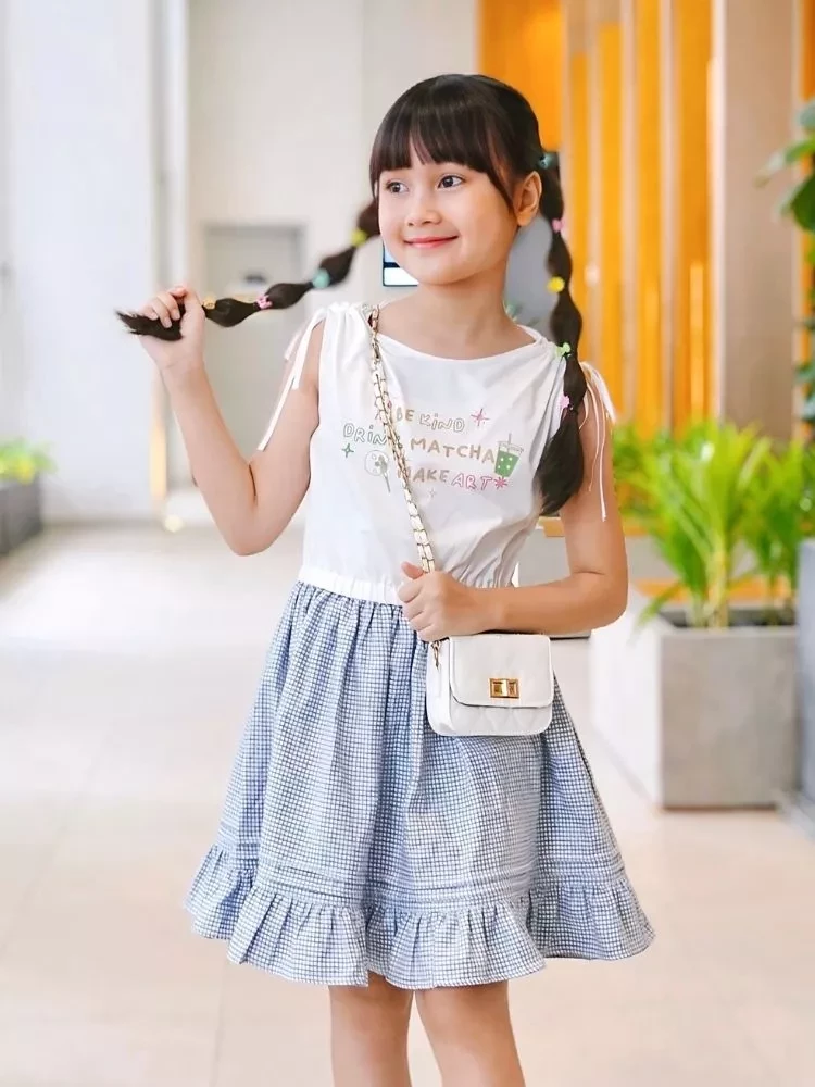 Đầm váy xòe babydoll cho bé gái YF YDX050-4