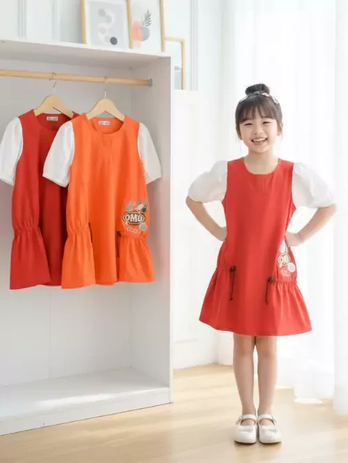 Đầm váy chữ A dễ thương cho bé gái YF YDX049-4