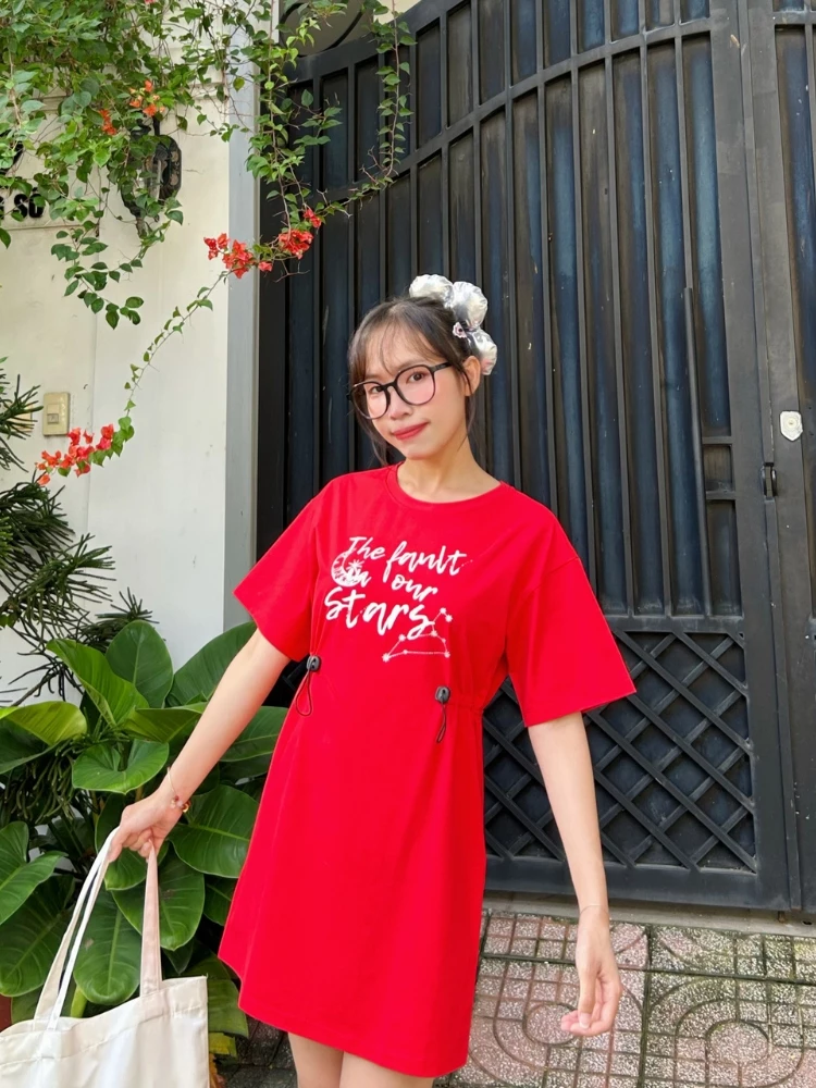 Đầm suông YTEEN rút eo size S-XL