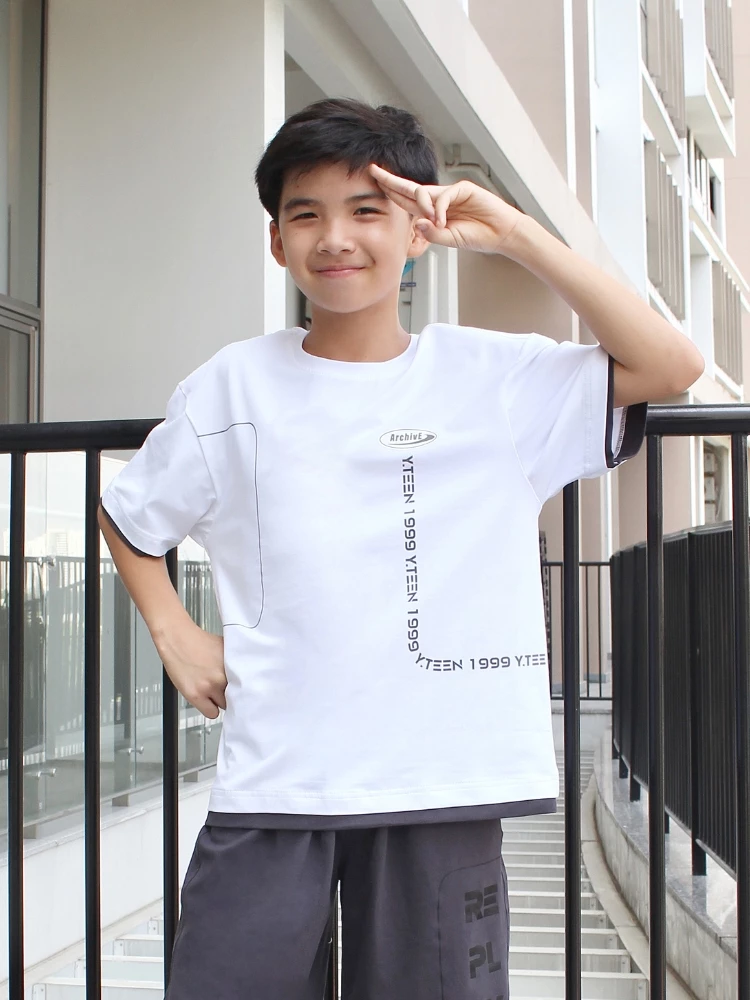 Áo thun ngắn tay bé trai YTEEN EAY010-5