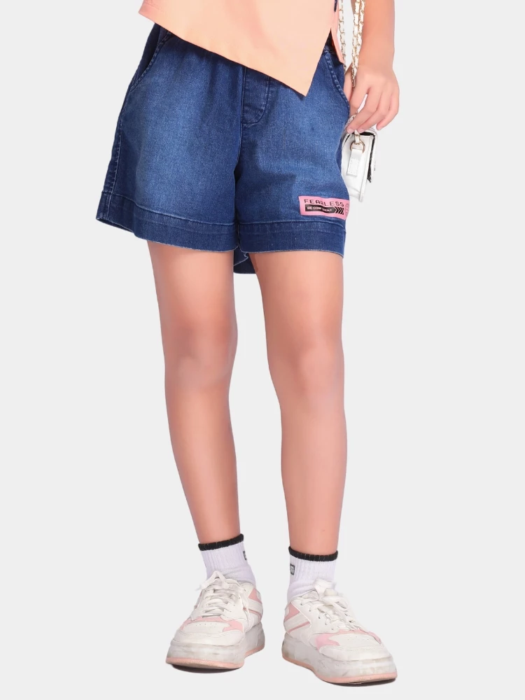 Quần short jean lưng thun cho bé gái YF YQX021-4