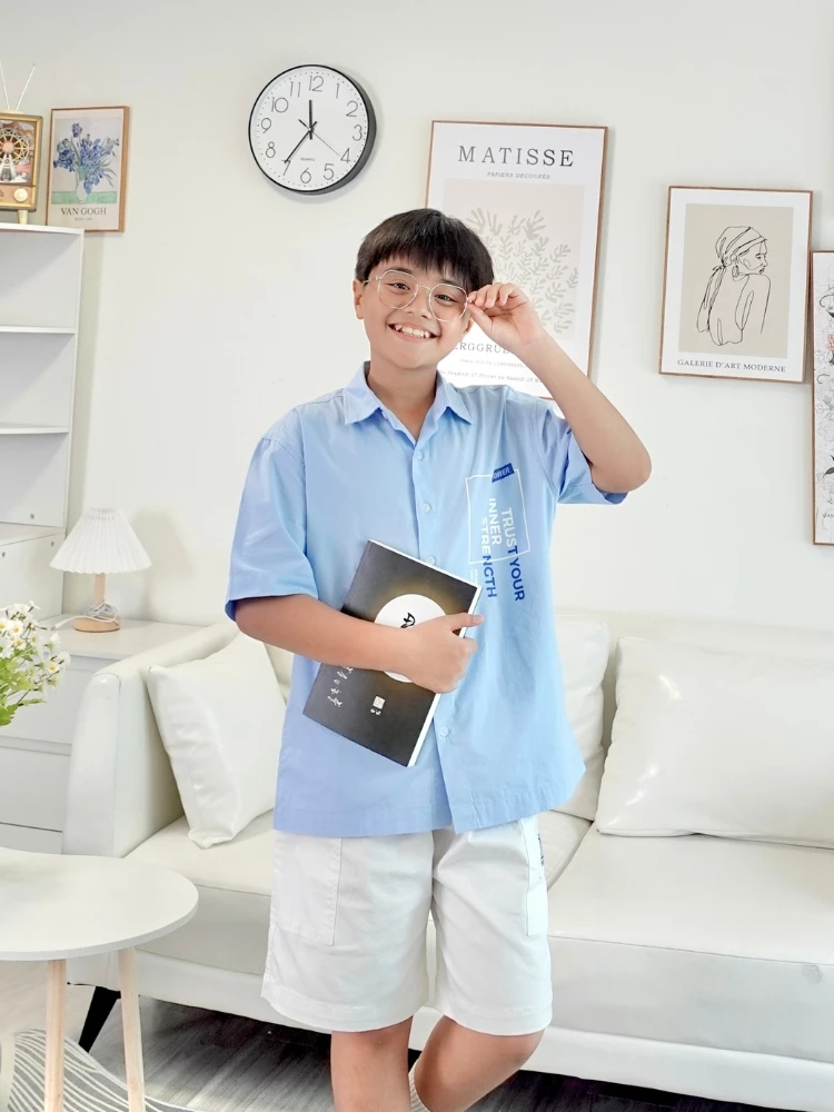 Áo sơ mi ngắn tay bé trai YF YAY013-5