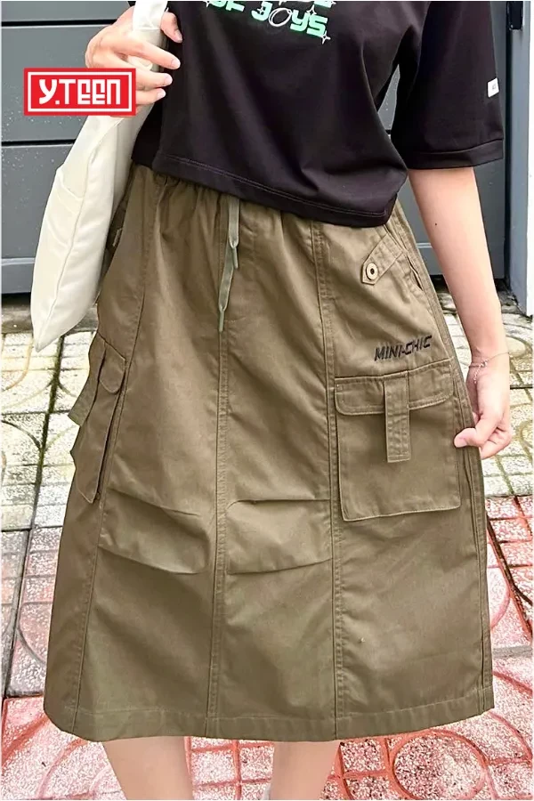 Váy kaki form chữ A cho bé gái YTEEN EVX029-5